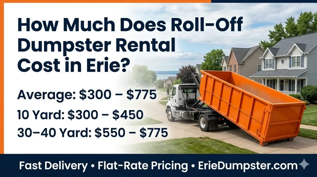Locally owned dumpster rental erie